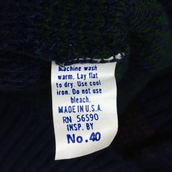 VINTAGE Cardigan Grandpa Oversized Sweater Stripe Unisex Dark Academia Medium - Picture 6 of 8